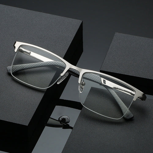 New Anti-blue Light Half Frame Fishing Line Fashion Reading Glasses